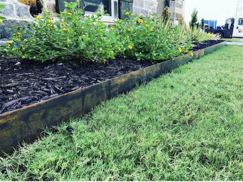 Nature Style garden bed edging For Park Project